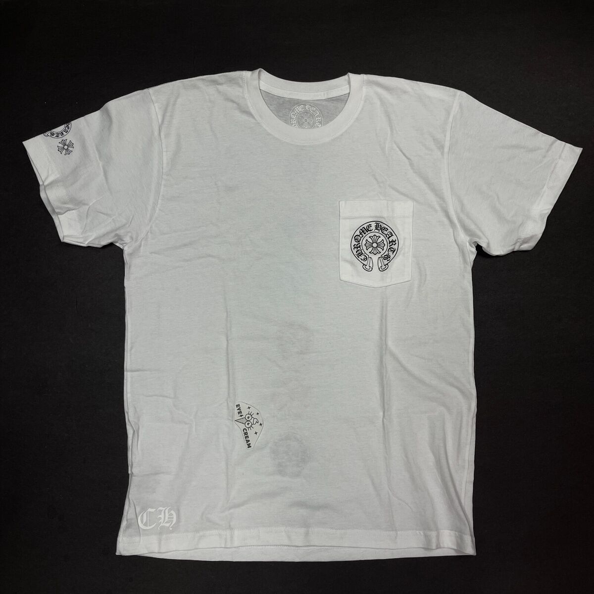 Auth DS Chrome Hearts CH Multi color horse shoe Logo Tee Auth DS Chrome Hearts CH Multi color horse shoe Logo Tee