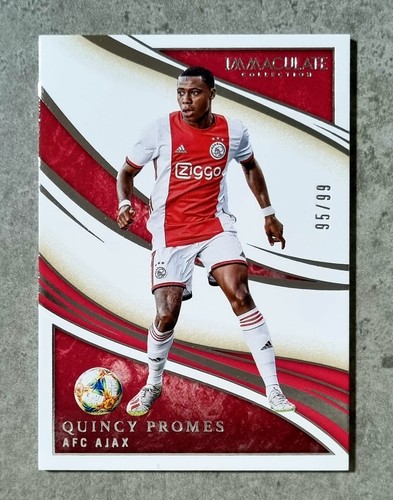 2020 Panini Immaculate Soccer - Quincy Promes Base Card - Ajax #95/99