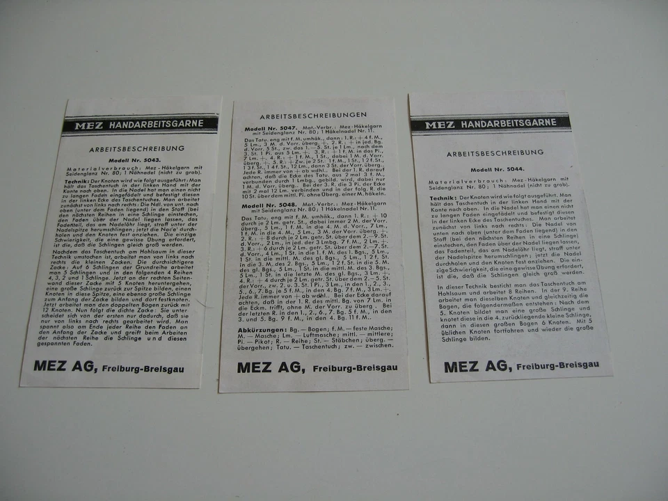 Konvolut 8 x MEZ Handarbeitsvorlage Filethäkeln Häkeln Anleitung VINTAGE Paket - Bild 3 von 4
