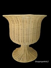 NEW Rattan Outdoor Planter Basket Hearth & Hand Magnolia Target Wine Glass Shape