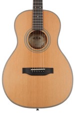 Kala Solid Cedar Top Parlor Guitar - Natural