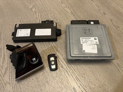 08 BMW X5 3.0L Engine Computer Ignition Switch Key Fob Key Slot ECM ECU DME CAS