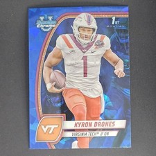 2024 Bowman University Chrome Sapphire #119 Kyron Drones Virginia Tech