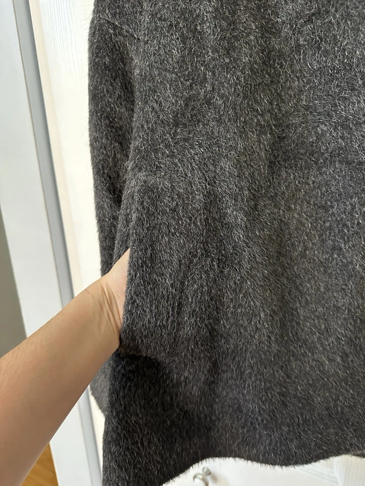 Abrigo/chaqueta de lana de alpaca Hilary Radley 16 para mujer gris carrera invierno lujo Foto 4 de 4