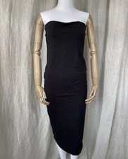 Mint Velvet black bodycon tube dress UK 12