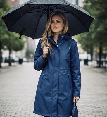 Cole Haan Packable Raincoat with Hood  Size XL New