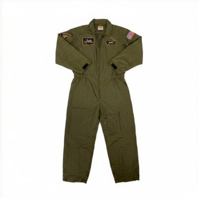 Aeromax Kids Pilot Flight Suit Costume Size 12-14 F-117 Top Gun Army Jumpsuit