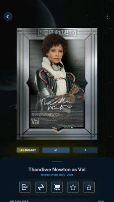 TOPPS STAR WARS CARD TRADER WOMEN OF STAR WARS 26 LEGENDARY VAL 5CC