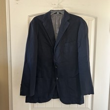 Sid Mashburn Blazer Sport Coat Men's (54 R ) Linen Blend Cotton Three Button