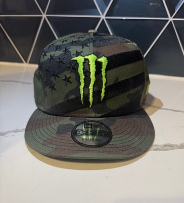 Monster Energy New Era 9Fifty Athlete Snapback American Flag Hat