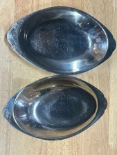 Vollrath Stainless Steel Oval Sauce Gravy Boats – 4.5” x 7.5” – Lot of 6 – Food 