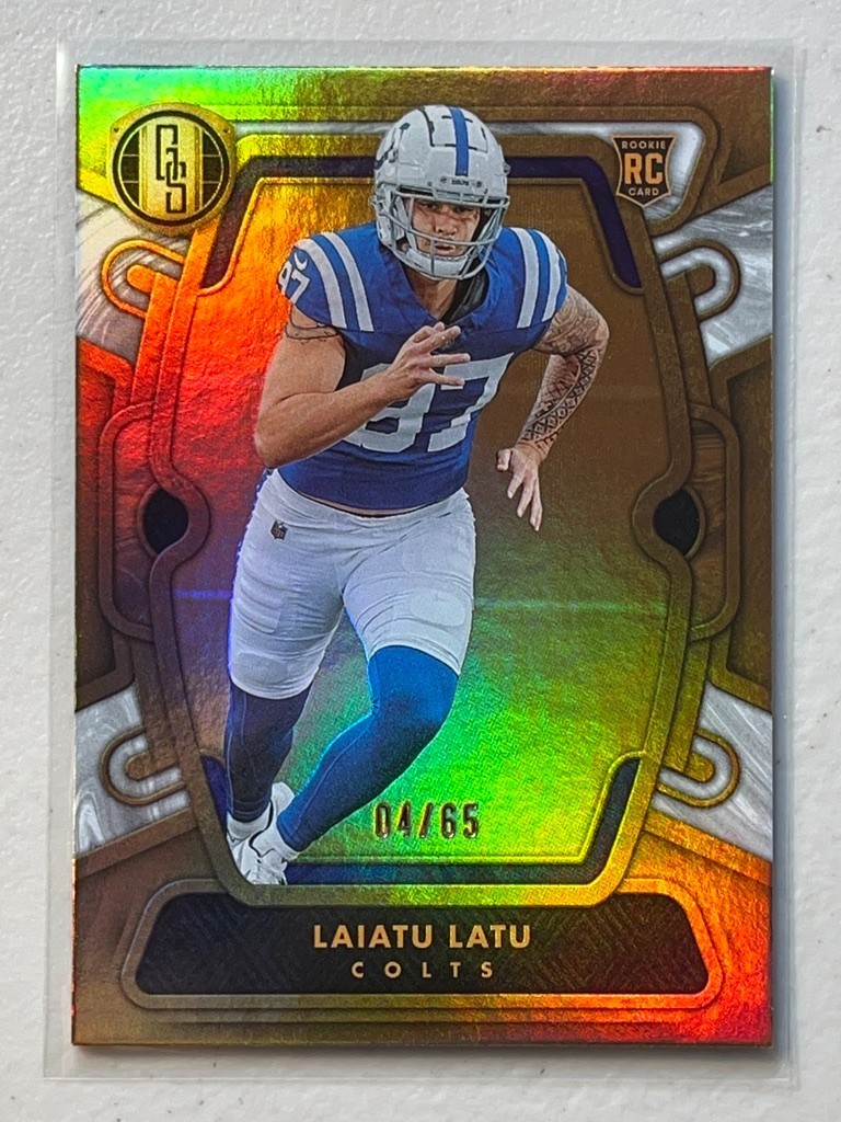 Laiatu Latu 2024 Panini Gold Standard /65 White Gold Rookie RC #115 Colts