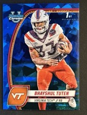 2024 Bowman Chrome University Sapphire Bhayshul Tuten #21 Virginia Tech
