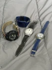 Modern & Vintage 4 Watch Lot SKMEI & Collectors Swiss Swatch (read Description)