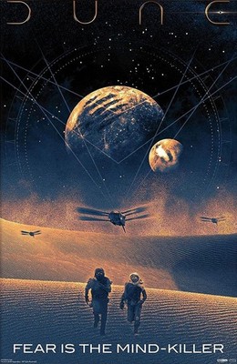 Poster Studio B - Dune Movie Fear is the Mind Killer 24x36'' NEW