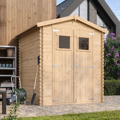 Holzhaus Gartenhaus- B196xL186xH218 cm/ 2,82 m2 - TIMBELA M320