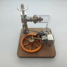 Adjustable Speed Stirling Engine Model   Brass  Steel Physics Desk Toy