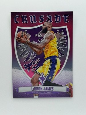 2023-24 Panini Phoenix - Crusade LeBron James #9 Pink /99 - Lakers