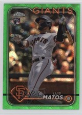 2024 Topps Chrome Logofractor Edition Green Refractor /99 Luis Matos #270 3h1