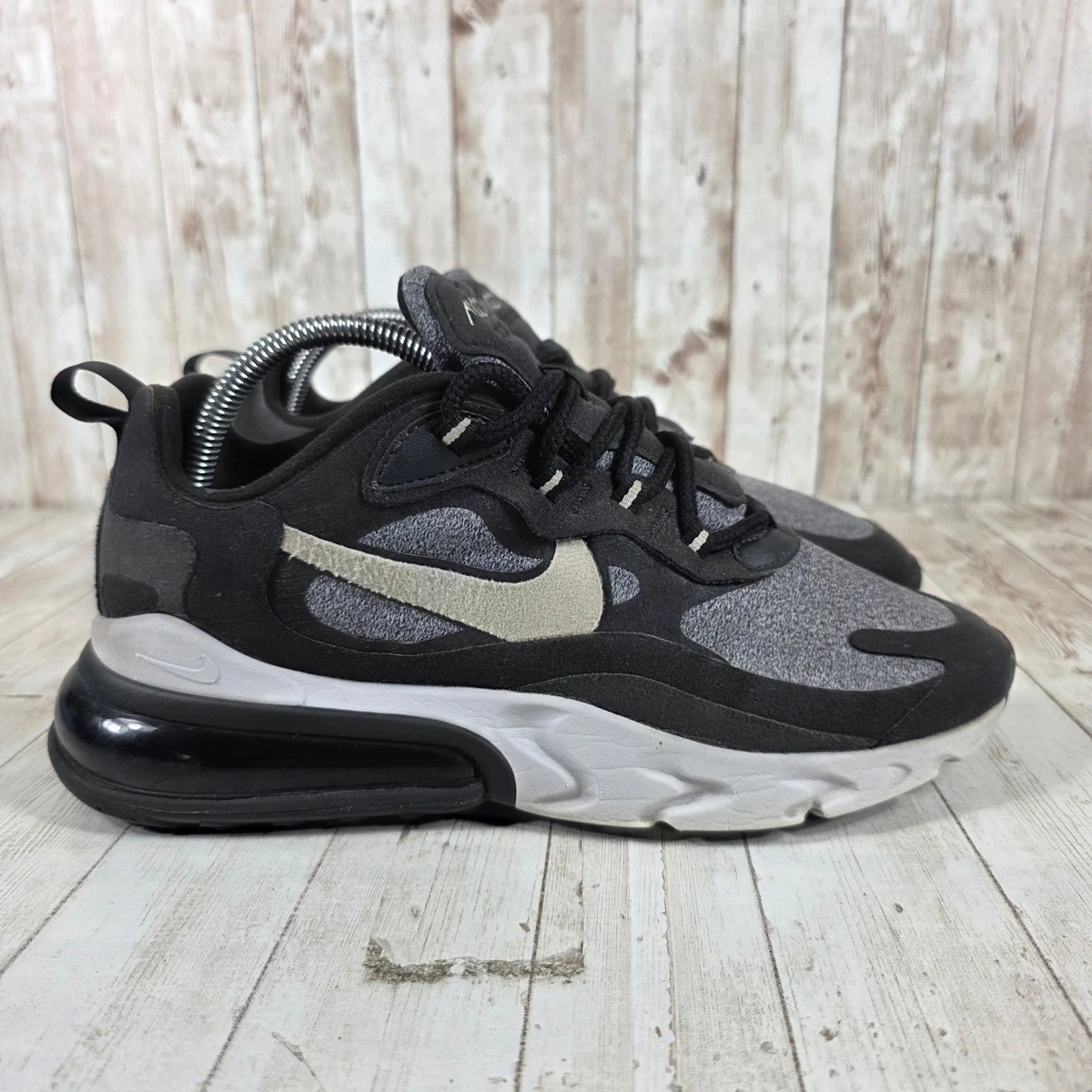 Nike Air Max 270 React Sneakers Men Size 9.5 Op-Art Black Grey Basketball Shoes Nike Air Max 270 React Sp Mens Style : Cq6549 - Walmart.com main image 4
