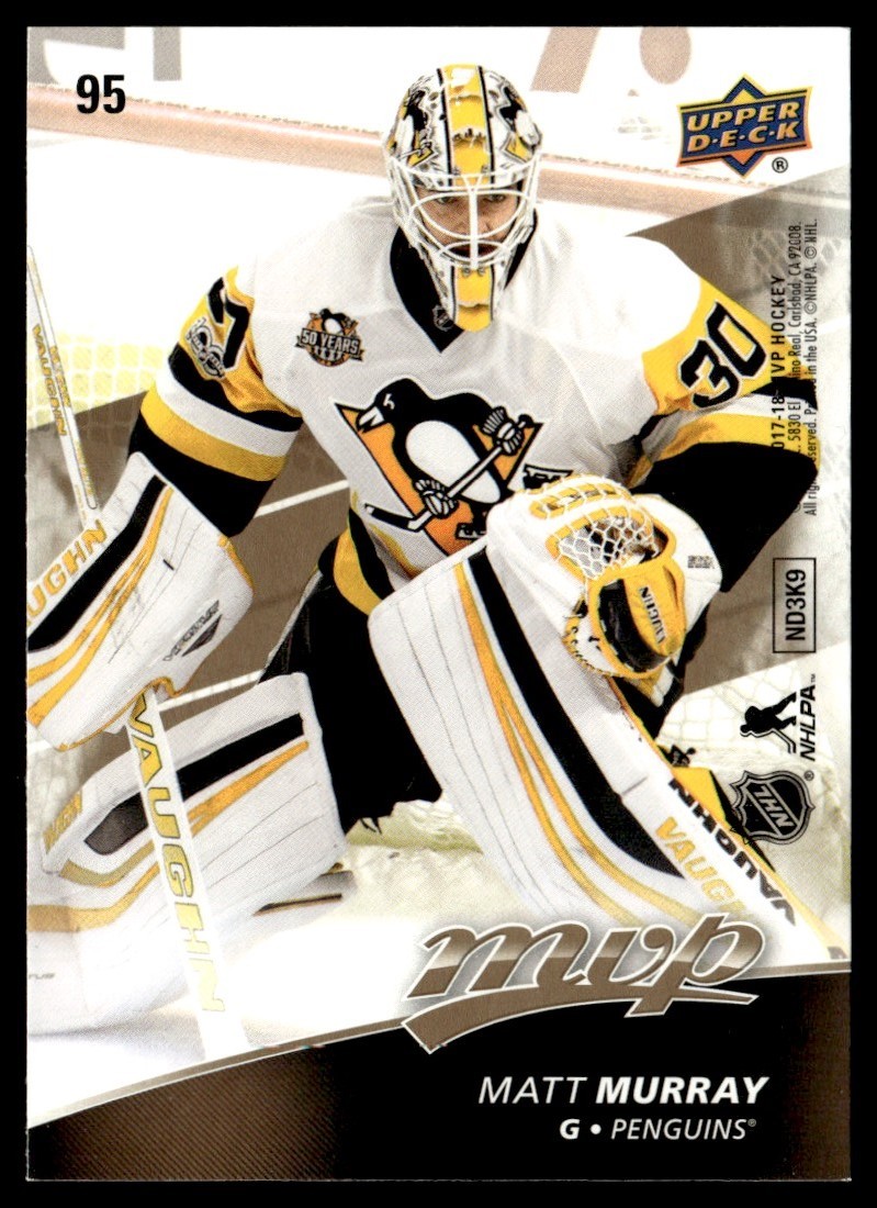 2017-18 Upper Deck MVP Matt Murray #95