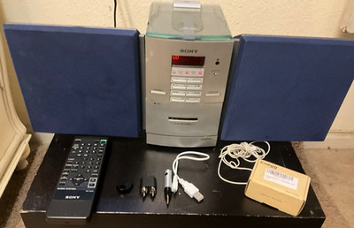 Sony CMT-ED1 Compact Component System w/Bluetooth Adapter (see video)