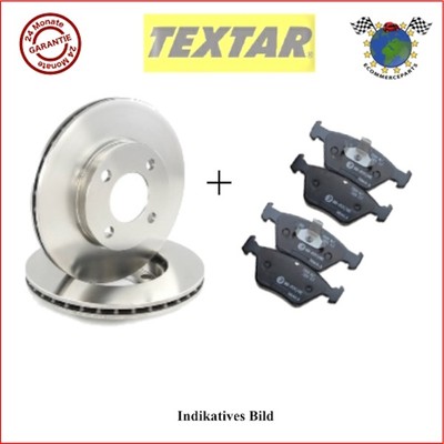 Kit Bremsscheiben Und Bremsbeläge Hinten Textar Für Vw Golf V Caddy