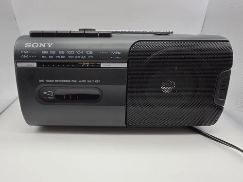 Vintage Retro SONY CFM-10 AM/FM Radio & Cassette Player Boombox *Tested Works*