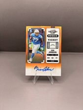 Zion Johnson 2022 Panini Optic Rookie Autograph Orange Prizm /50 SSP