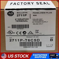 AB 2711P-T6C5D PanelView Plus 600 Terminal, 5.5" touch screen, RS-232, 24VDC