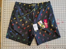 SURF SOCIETY Swimwear Men's FLAMINGO Multi Color Shorts Size M, MSRP 52 New 