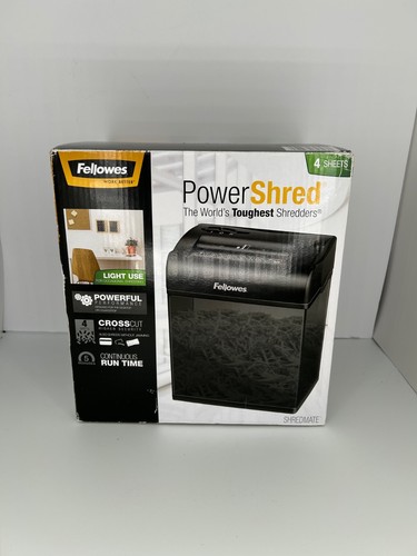 Fellowes Shredmate CRC 34035 Powershread Credit Card Crosscut Mini Shredder