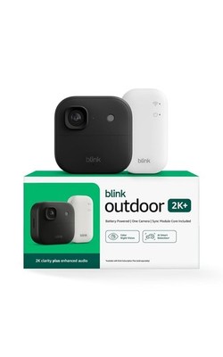 Blink Outdoor 2K+ Wireless Smart Security Camera System 2K Video Enhanced Audio