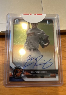 2018 Bowman Draft - Chrome Draft Pick Autographs Grayson Rodriguez #CDA-GR (AU,