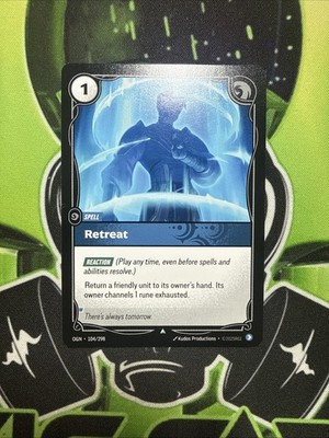 Retreat 104/298 Uncommon Origins Riftbound League Of Legends