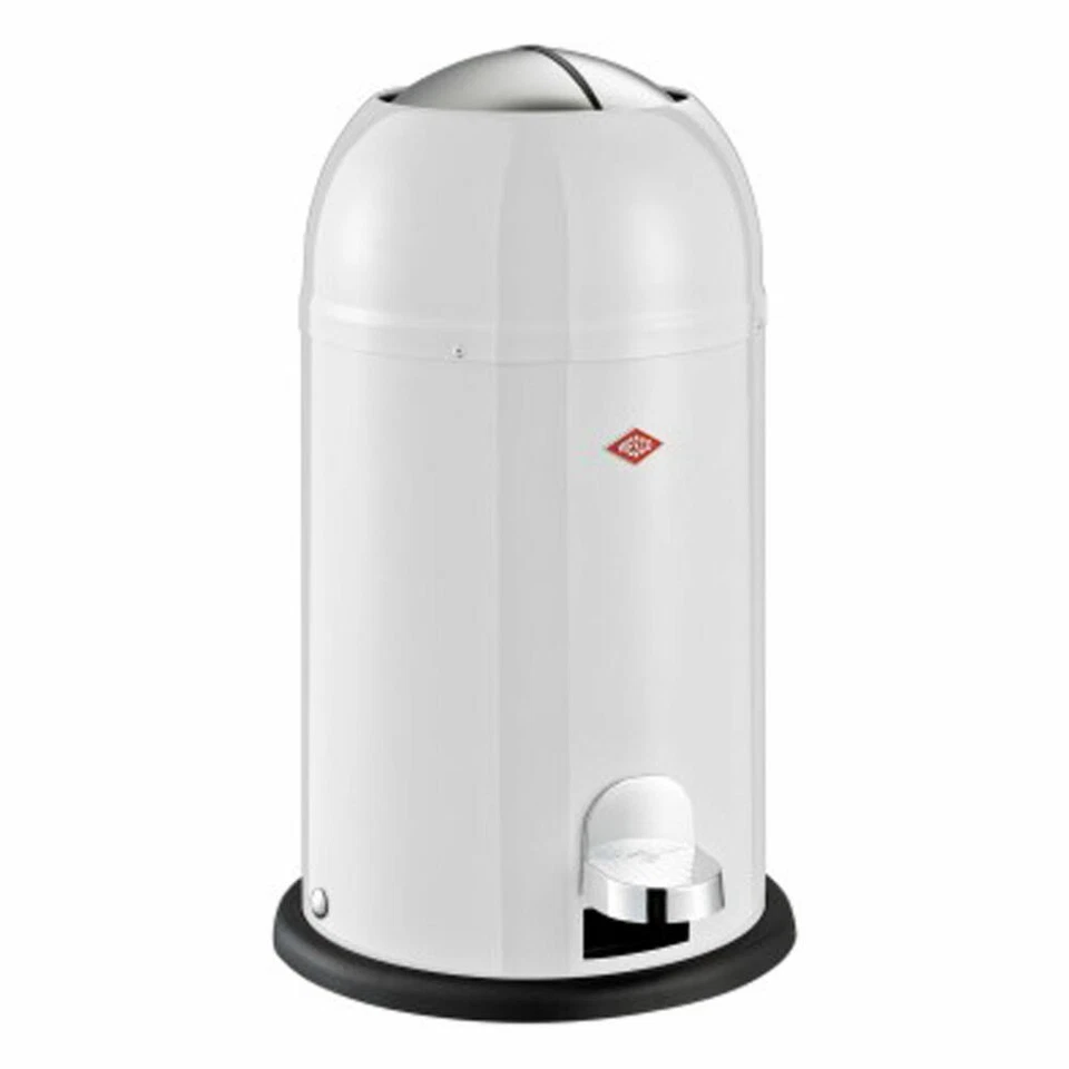 Wesco Kickmaster Junior Poubelle à pédale Blanc 12 Litres - Photo 1/1