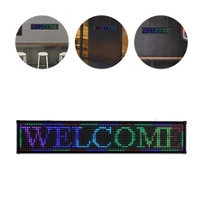 39.4x7.5" LED Scrolling Sign Programble Digital Advertising 7Color Display Board