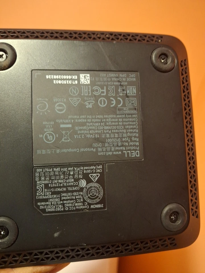 Dell Micro D12U Intel Celeron J1800 2.41GHz 2GB RAM 32GB SSD Windows 10 Home - Image 2 of 4