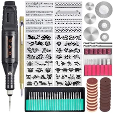 108 Pcs Engraving Tool Kit, Multi-Functional Corded Micro Engraver Etching Pe...