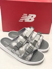 New Balance SDL330GR Men’s Flip Flops Slip On Shoes Color Grey Size 12
