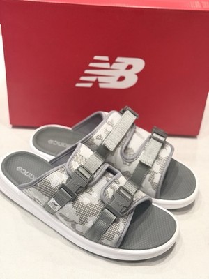 New Balance SDL330GR Men s Flip Flops Slip On Shoes Color Grey Size 12