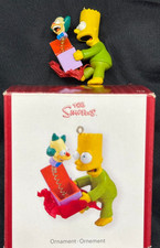 The Simpsons - Bart Krusty in a Box Carlton Heirloom Ornament 2007 FREE S H
