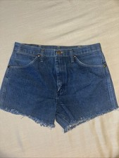 Vintage Wrangler Cut Off Shorts Size 33 Waist
