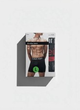 Calvin Klein Men  s Boxer Briefs 3 Pack Microfiber Stretch Size L New