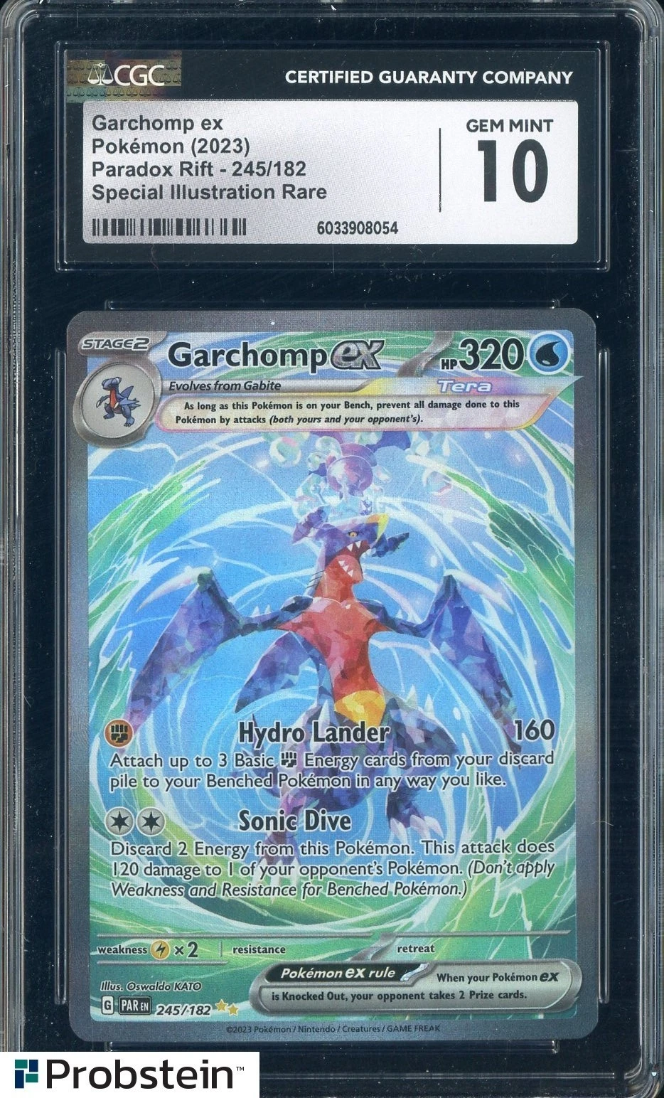 2023 Pokemon Paradox Rift #245 Garchomp Ex Special Illustration Rare CGC 10