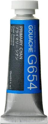 ARTISTS COLORS G654 DESIGNERS GOUACHE 15ML PRIMARY CYAN