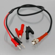 High Voltage HT/MHV 3KV 3000V plug to 4mm banana Alligator clip RG58 cable 1~16'