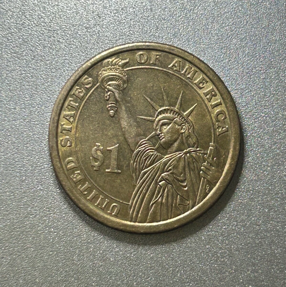 2008 D Martin Van Buren No Stars!!!  Doubled die edged letters Error Dollar Coin - Image 3 of 4