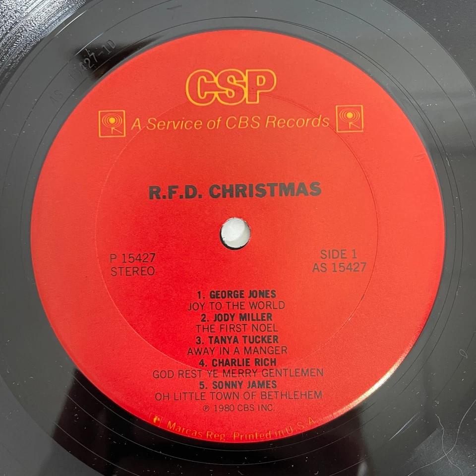 RFD Christmas Vinyl, LP, Compilation 1981 CBS– P 15427 George Jones Tanya Tucker - Image 3 of 3
