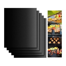 1-2pz FODERA FORNO resistente griglia tappetino riutilizzabile protezione foglio cottura antiaderente
